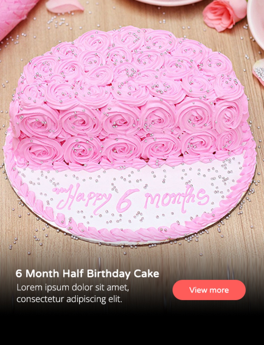 6 Month Half Birthday Cake Half Birthday Cake