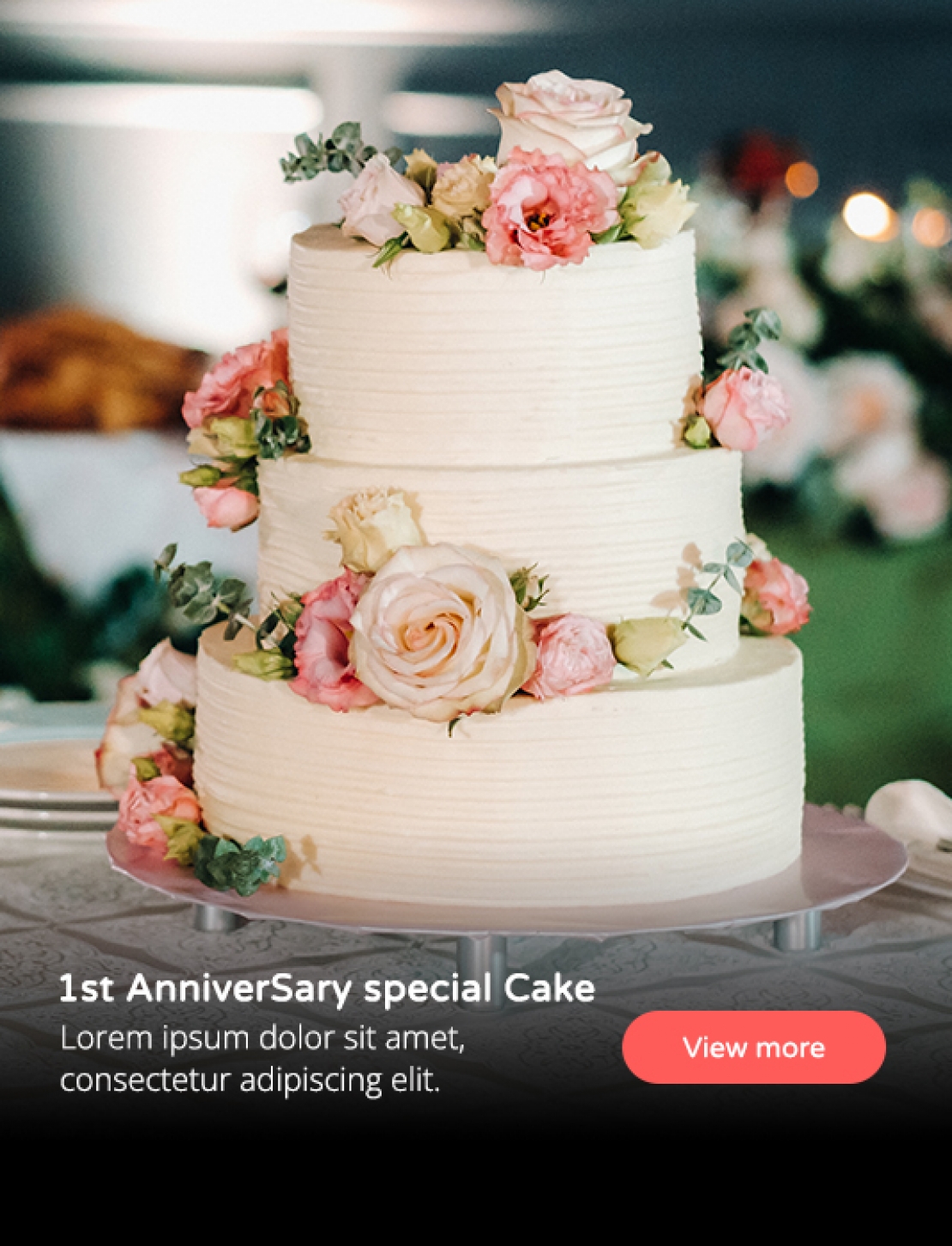 1st AnniverSary special Cake